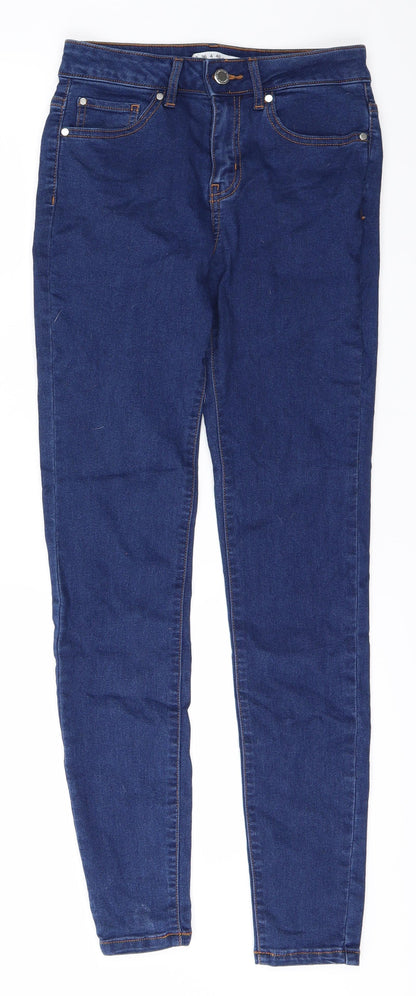 Womens UK Size 8 DenimCo Regular Fit Skinny Blue Jeans