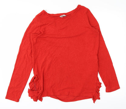 Womens UK Size 8 NEXT Orange Basic T-Shirt