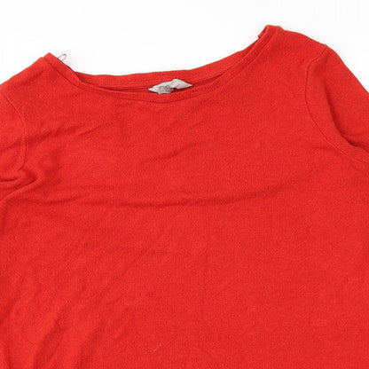 Womens UK Size 8 NEXT Orange Basic T-Shirt