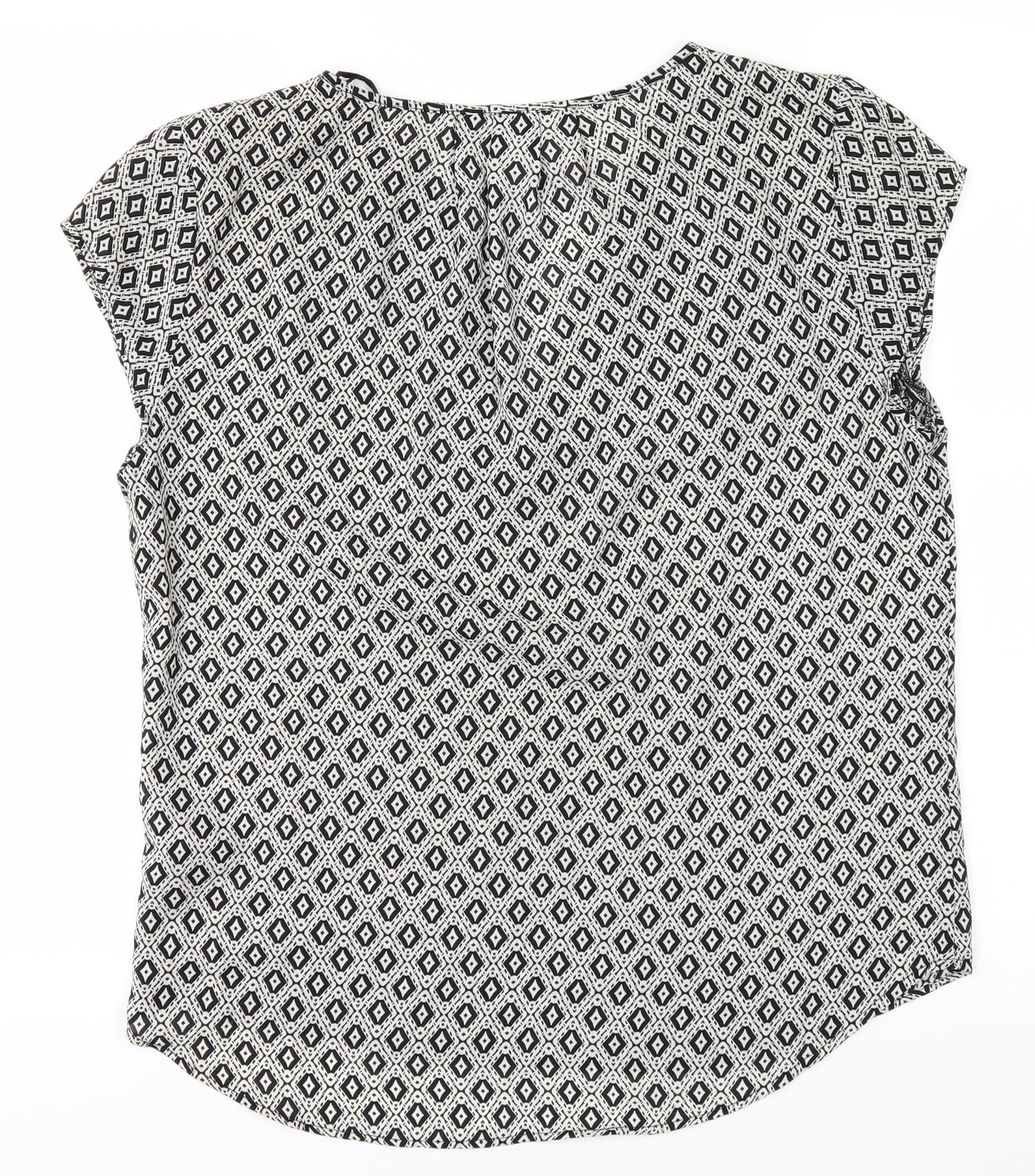 Womens UK Size 8 H&M Black Basic T-Shirt