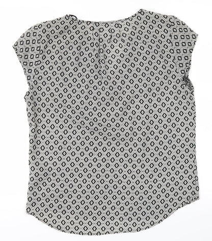 Womens UK Size 8 H&M Black Basic T-Shirt