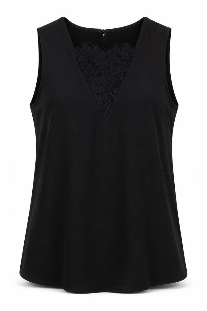 Womens UK Size 4 H&M Black Basic T-Shirt