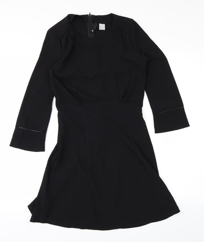 Preworn Womens Black   A-Line  Size 8