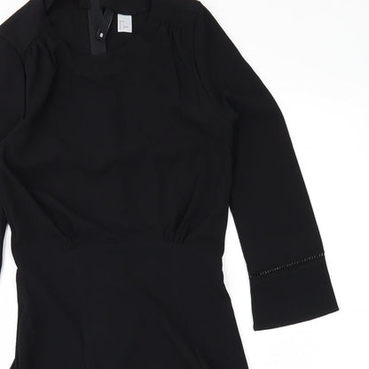 Preworn Womens Black   A-Line  Size 8