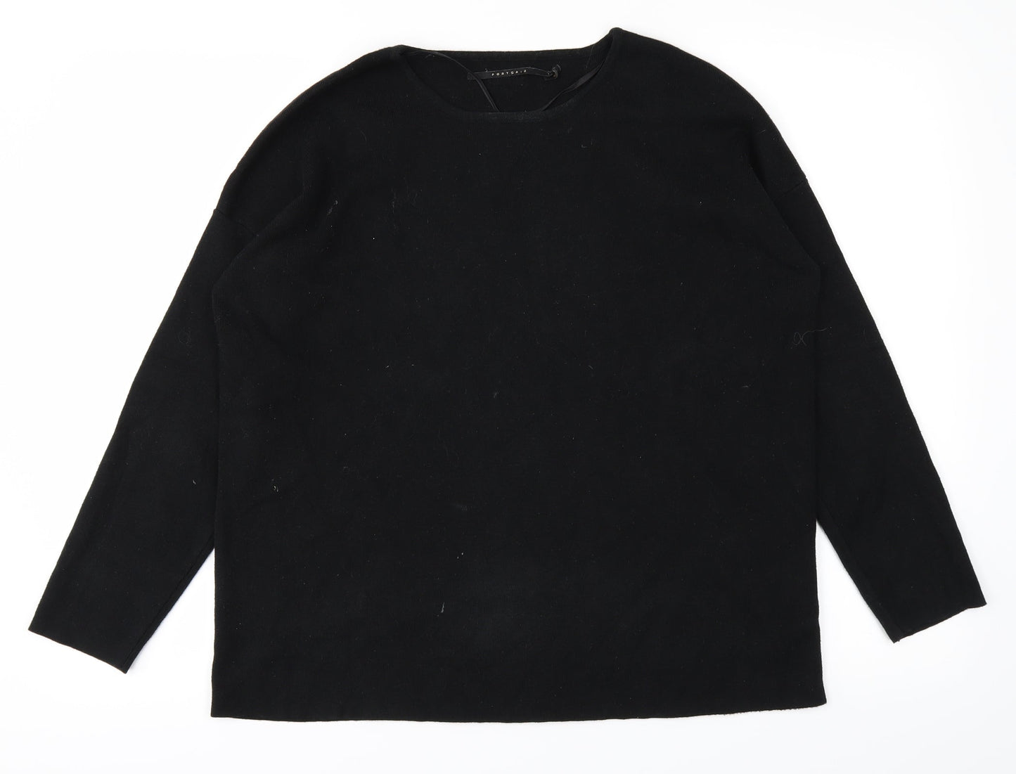 portsaid Womens Black   Basic T-Shirt Size 16
