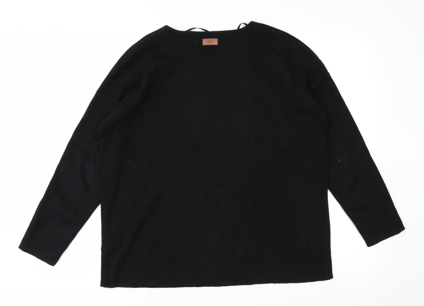 portsaid Womens Black   Basic T-Shirt Size 16
