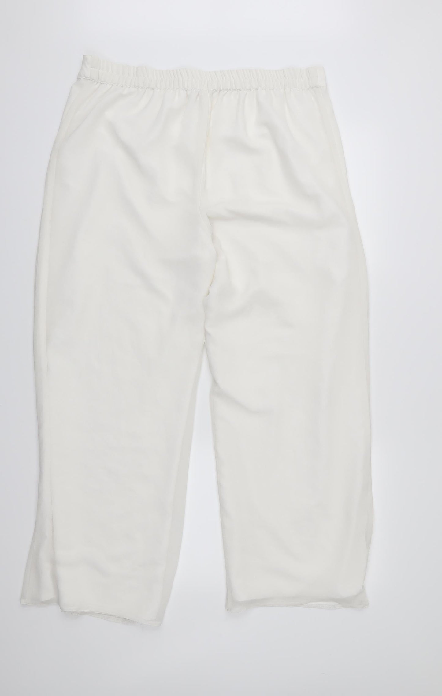 Womens UK Size 16 Anna Rose Regular Fit  White Trousers