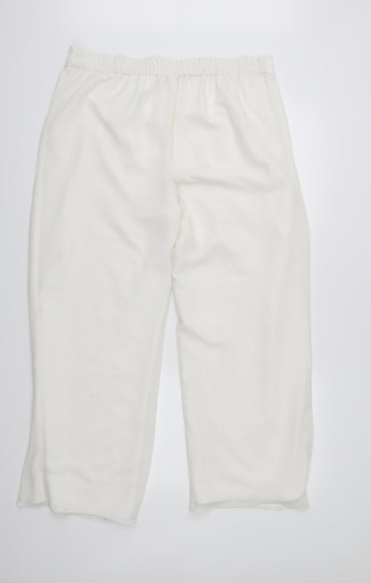 Womens UK Size 16 Anna Rose Regular Fit  White Trousers