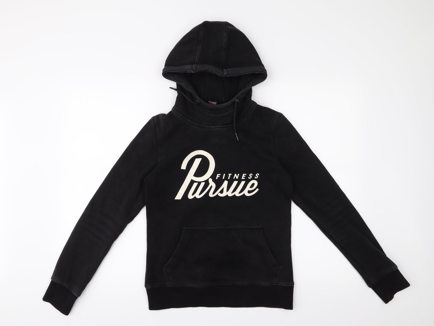 persue fitness Womens Black   Pullover Hoodie Size M