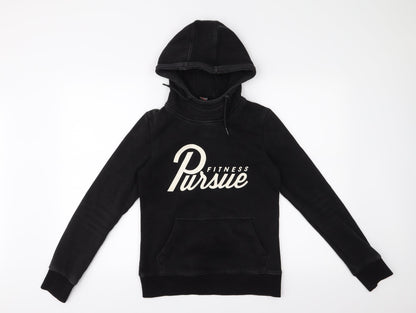 persue fitness Womens Black   Pullover Hoodie Size M