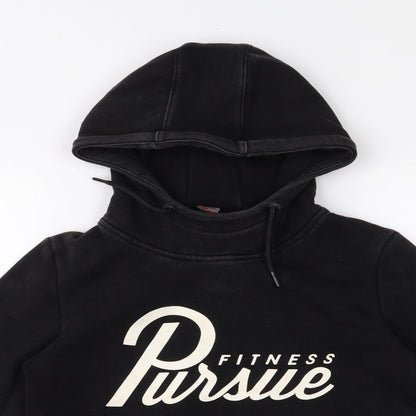 persue fitness Womens Black   Pullover Hoodie Size M