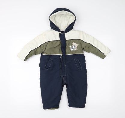 antartica Baby Blue   Babygrow One-Piece Size 18 Months