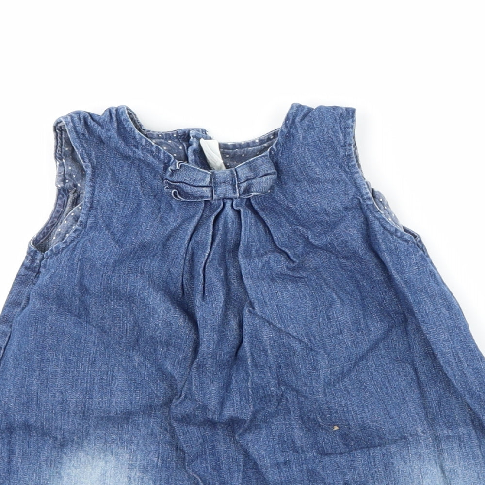 H&M Girls Blue  Denim A-Line  Size 2-3 Years