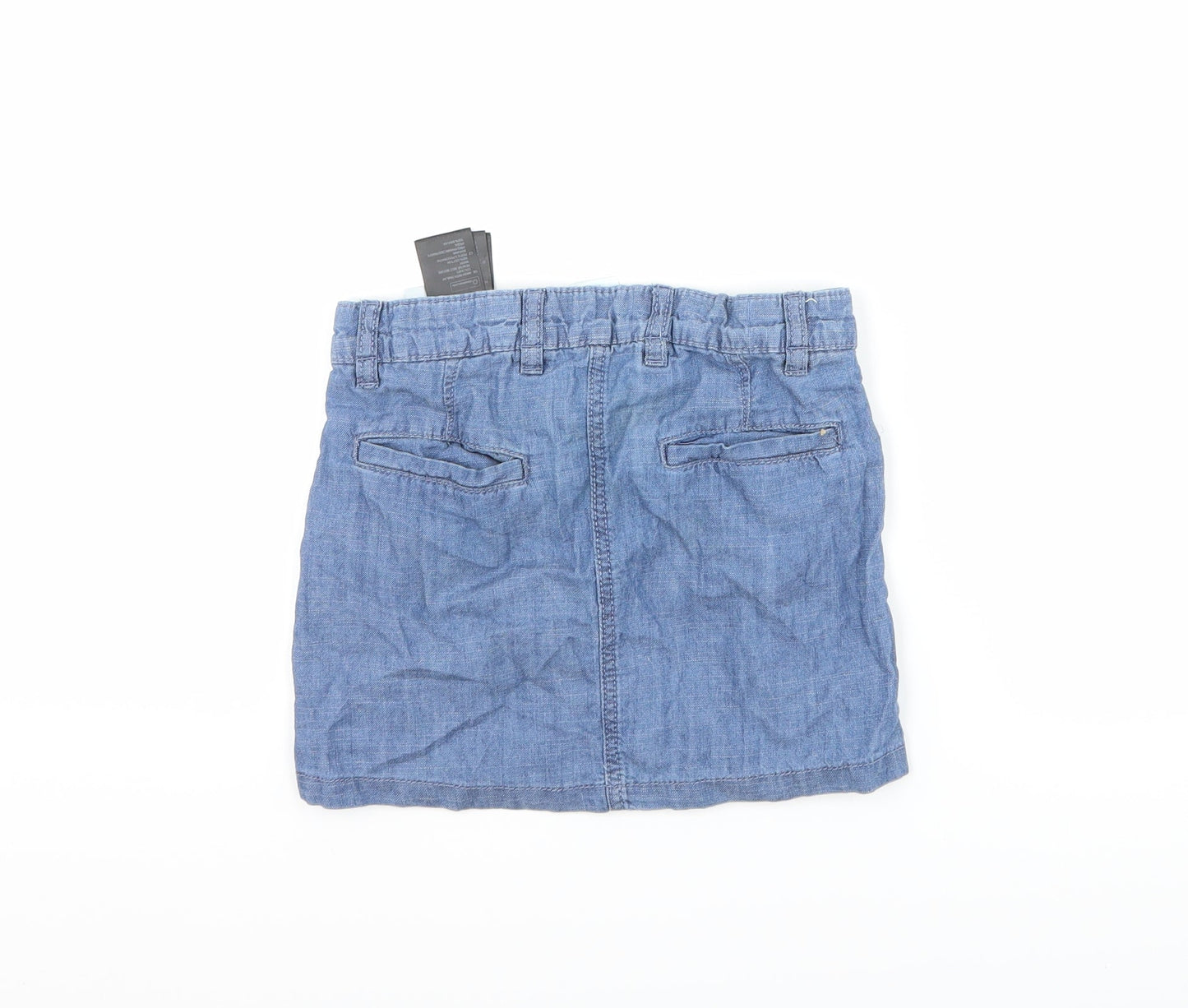 H&M Girls Blue  Denim A-Line Skirt Size 6-7 Years
