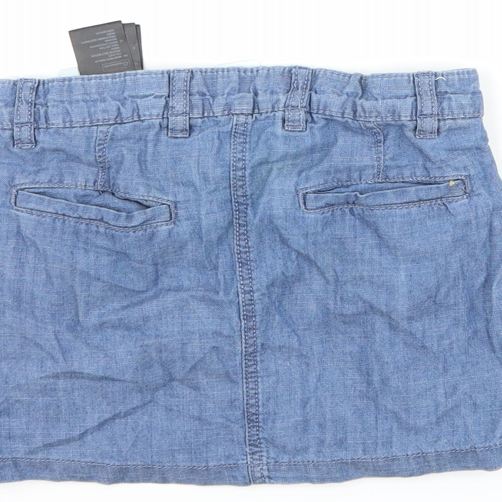 H&M Girls Blue  Denim A-Line Skirt Size 6-7 Years