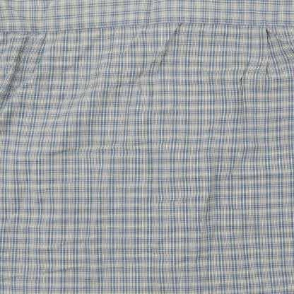 Stone River Mens Blue Check   Button-Up Size XL
