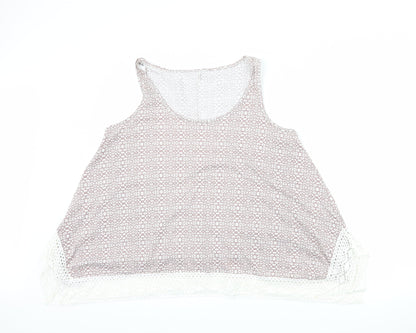 Womens UK Size 16 George Purple Basic Tank