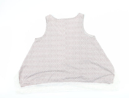 Womens UK Size 16 George Purple Basic Tank