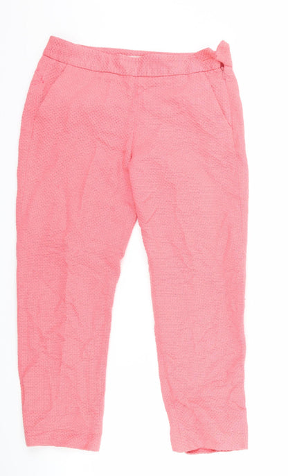Great plains Womens Pink   Cropped Trousers Size 8 L23 in