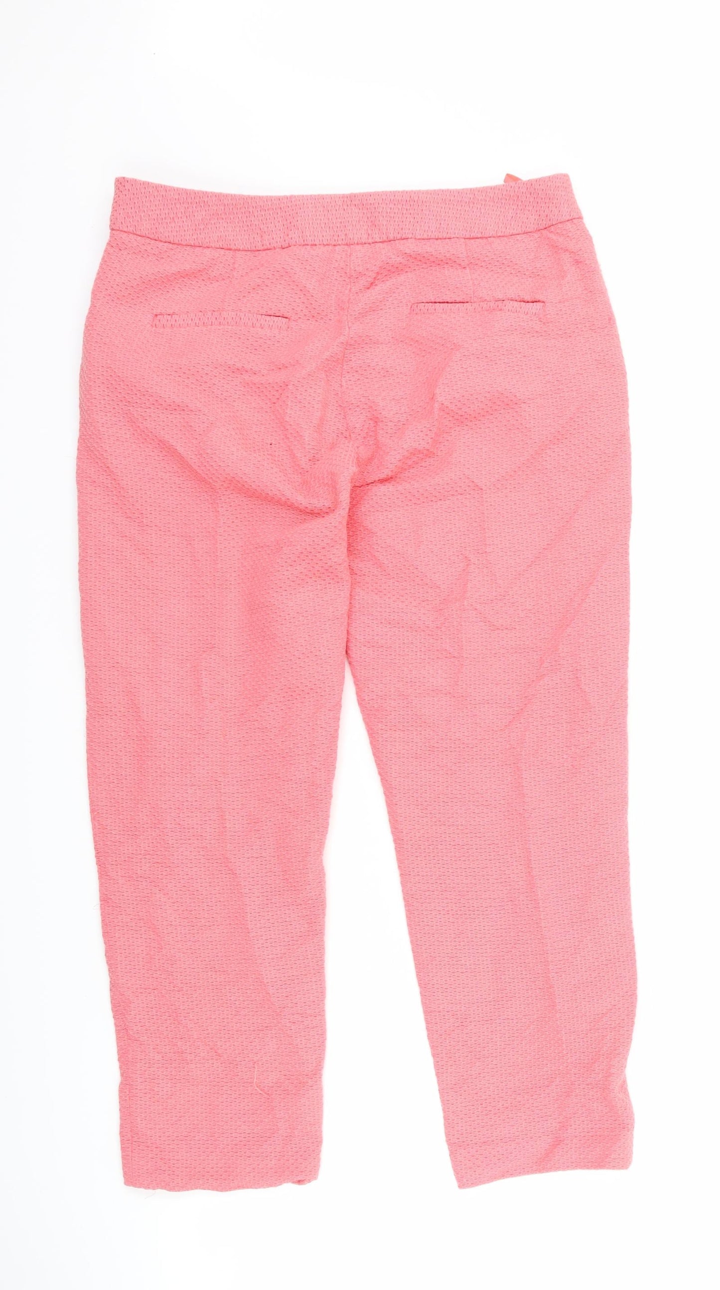 Great plains Womens Pink   Cropped Trousers Size 8 L23 in