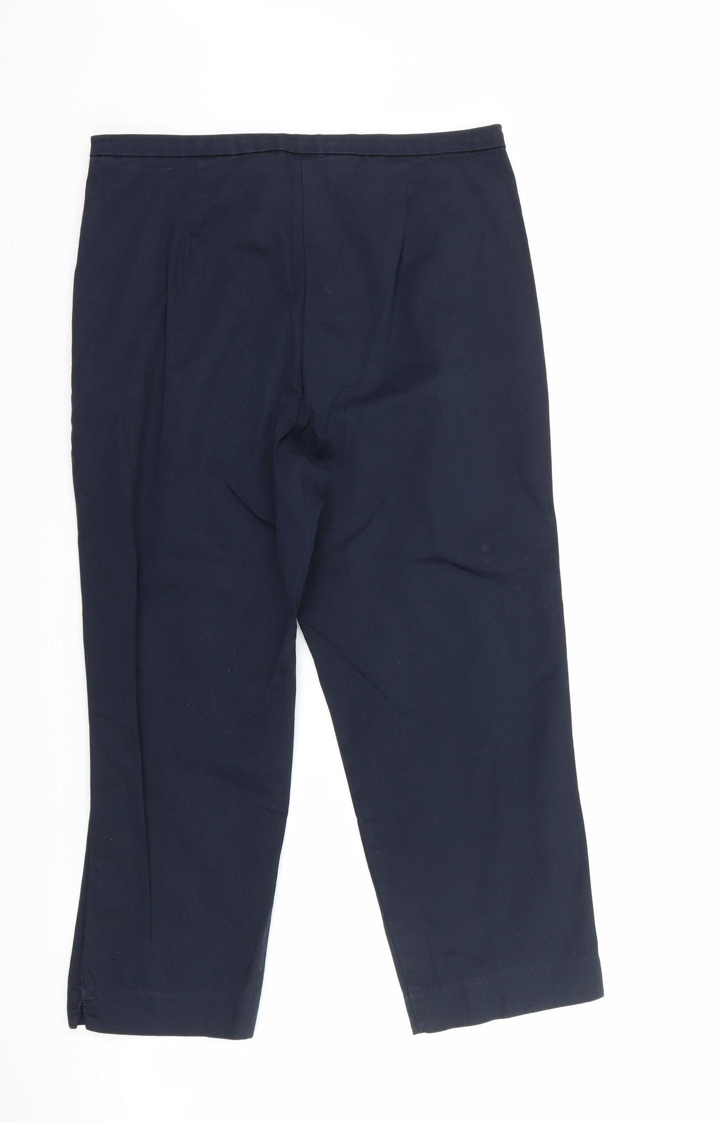 Womens UK Size 10 Marks and Spencer Regular Fit  Blue Trousers