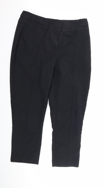 Womens UK Size 14 Oasis Regular Fit  Black Trousers