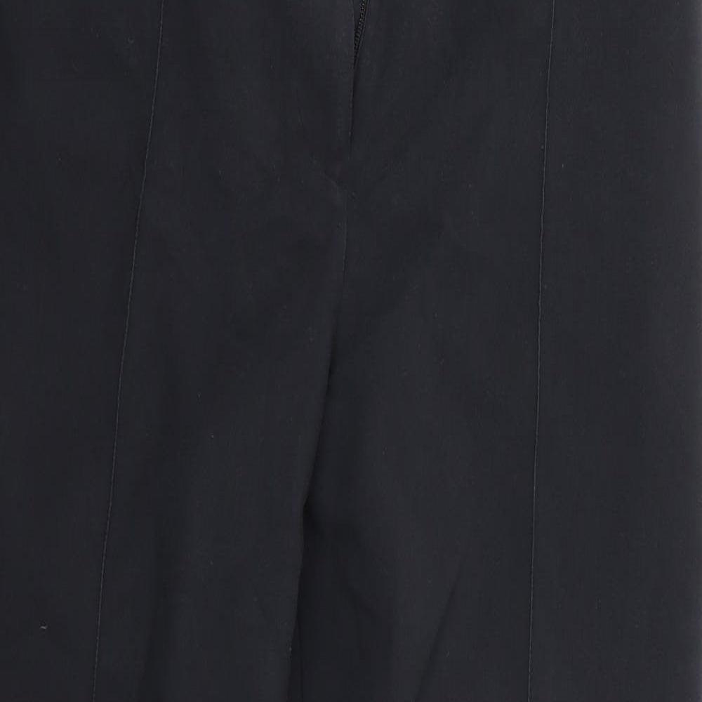 Womens UK Size 14 Oasis Regular Fit  Black Trousers