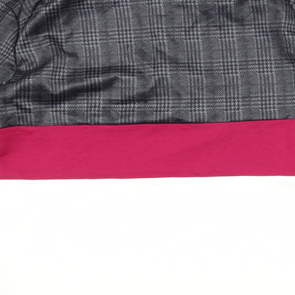 Order Plus Mens Grey Houndstooth   Polo Size S