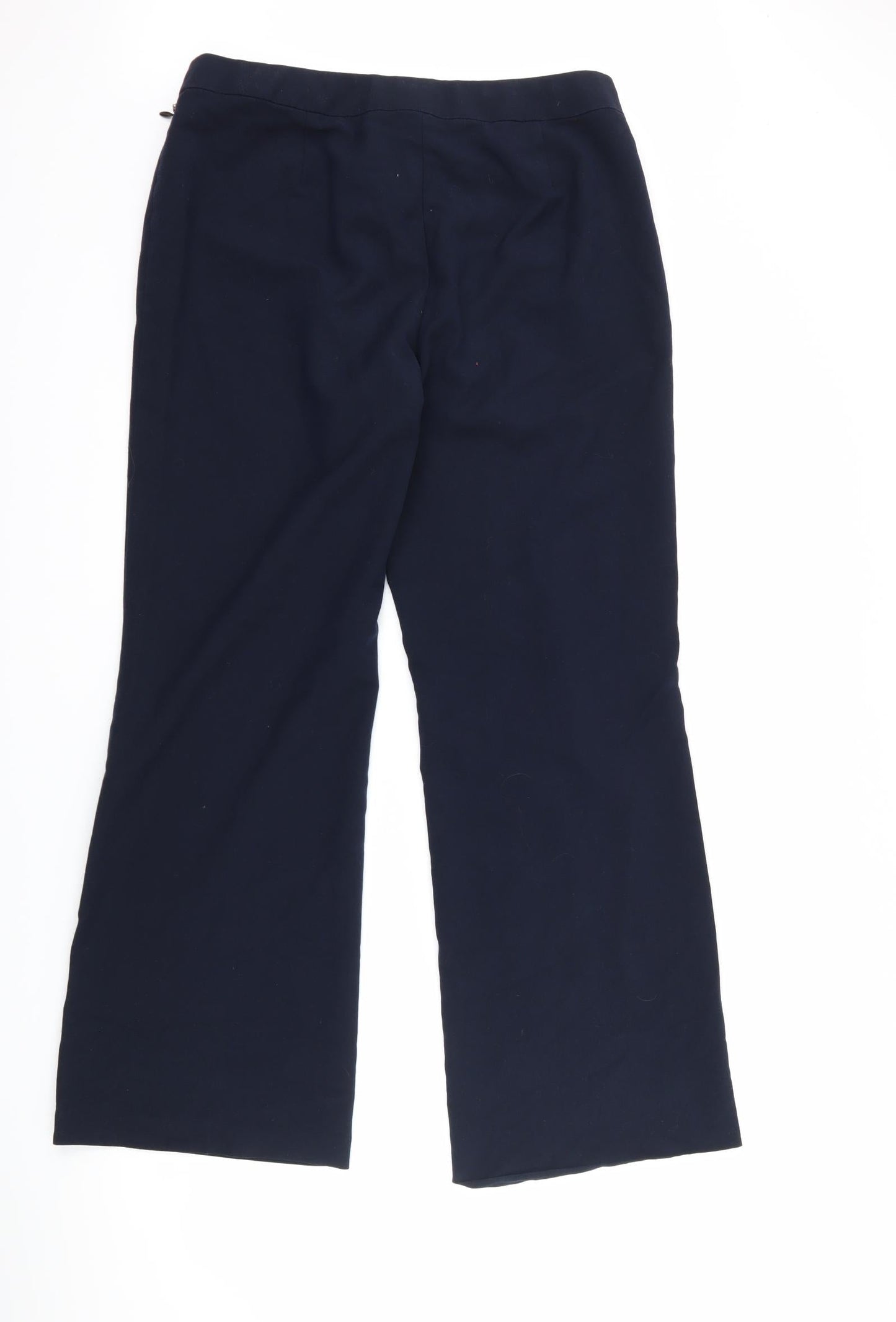 Womens UK Size 12 Marks and Spencer Regular Fit  Blue Trousers