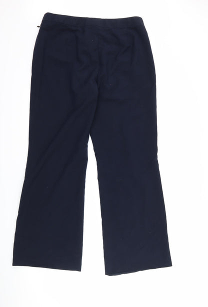 Womens UK Size 12 Marks and Spencer Regular Fit  Blue Trousers