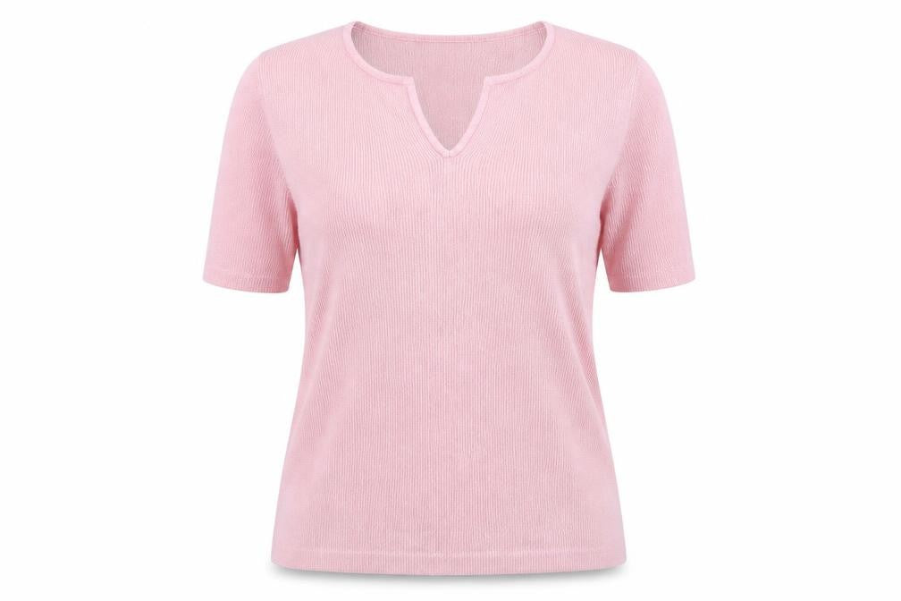 Womens UK Size 10 Berkertex Pink Basic T-Shirt