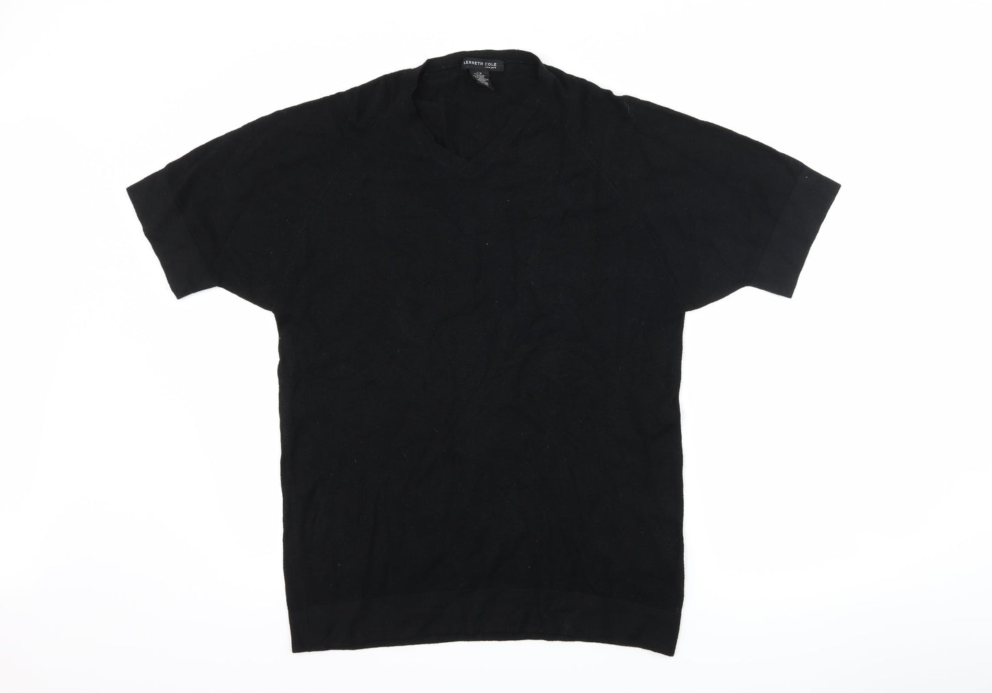 Womens UK Size L Kenneth Cole Black Basic T-Shirt