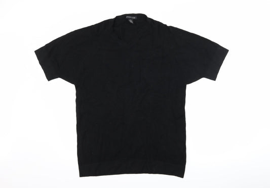 Womens UK Size L Kenneth Cole Black Basic T-Shirt