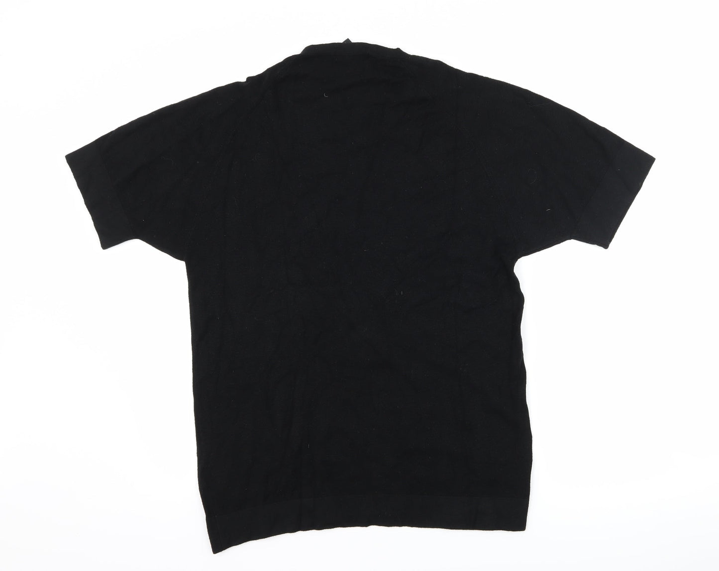 Womens UK Size L Kenneth Cole Black Basic T-Shirt