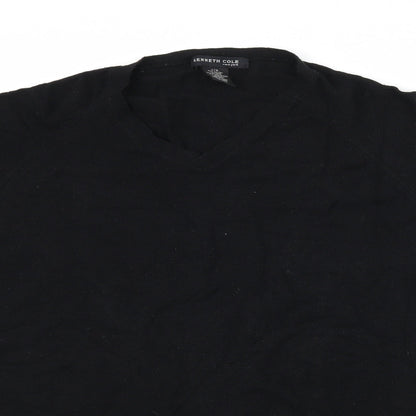 Womens UK Size L Kenneth Cole Black Basic T-Shirt