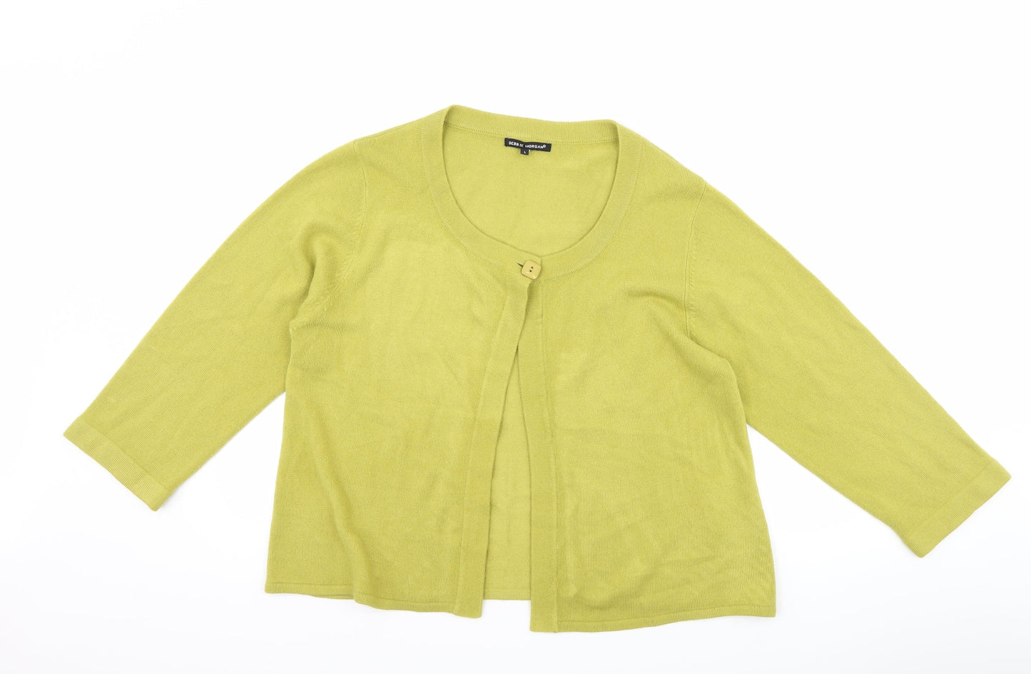 Debbie Morgan Womens Green   Cardigan Jumper Size L