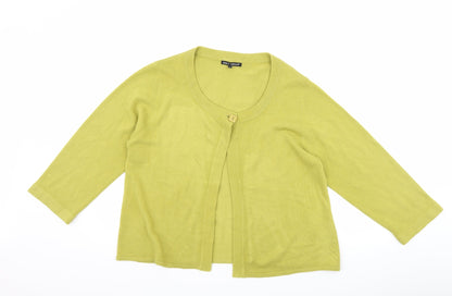 Debbie Morgan Womens Green   Cardigan Jumper Size L