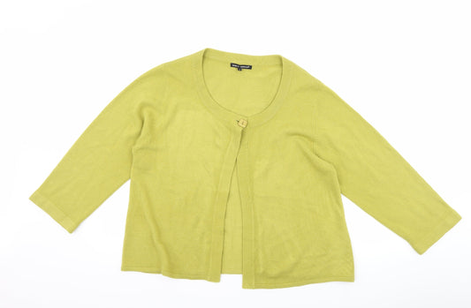 Debbie Morgan Womens Green   Cardigan Jumper Size L