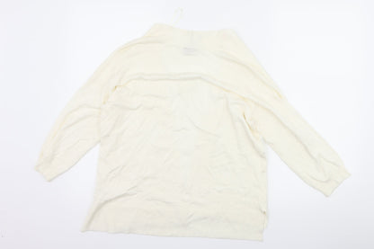 Intuition Womens White   Cardigan Jumper Size S