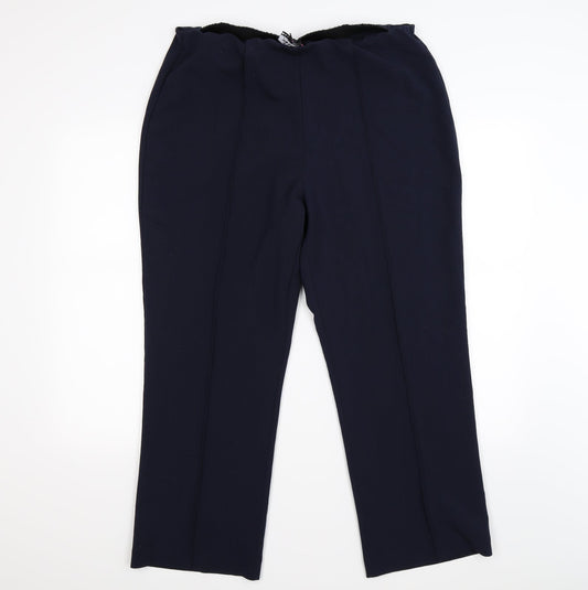 Womens UK Size 16 arista Regular Fit  Blue Trousers