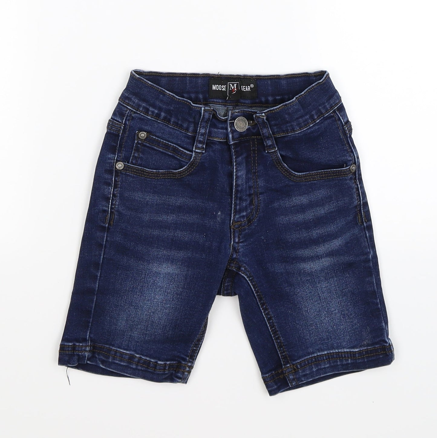 moose gear Boys Blue  Denim Chino Shorts Size 2 Years