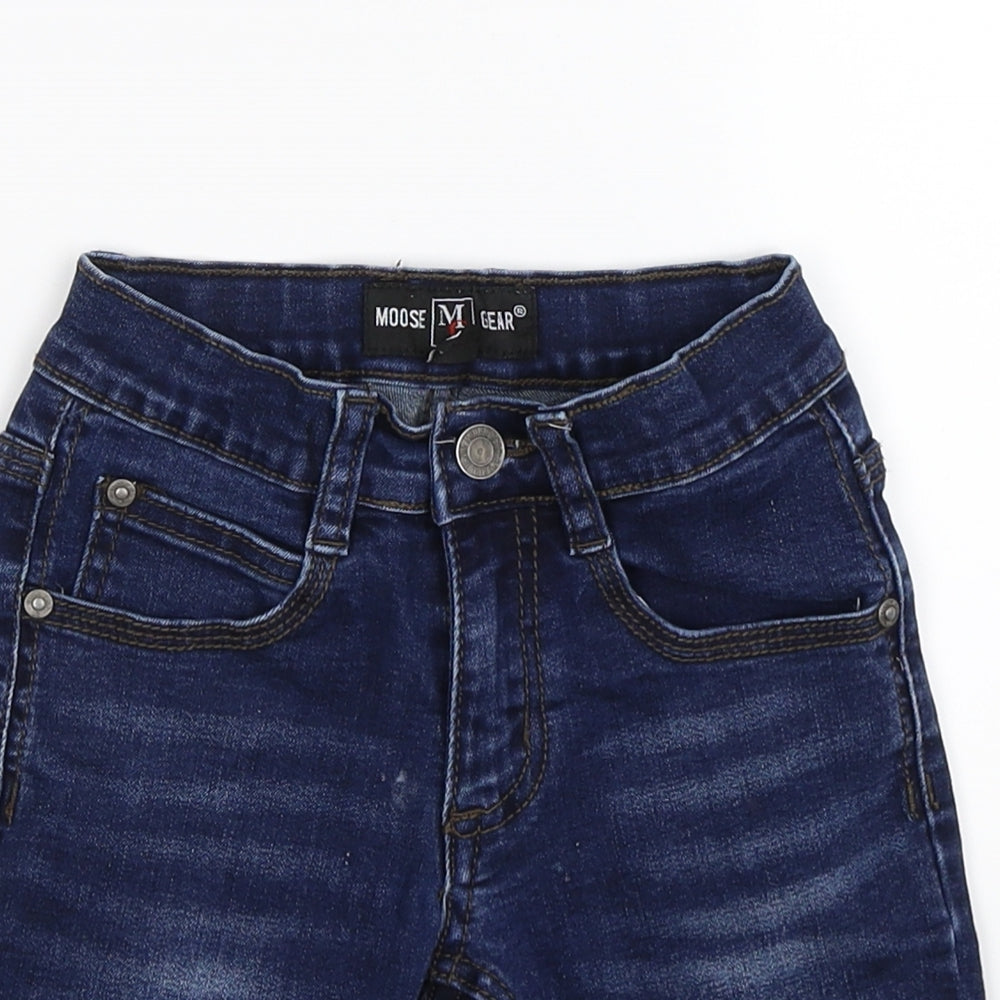 moose gear Boys Blue  Denim Chino Shorts Size 2 Years