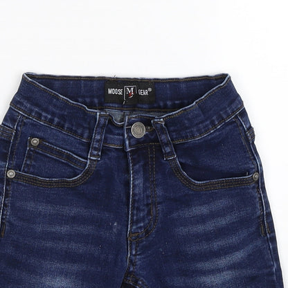 moose gear Boys Blue  Denim Chino Shorts Size 2 Years