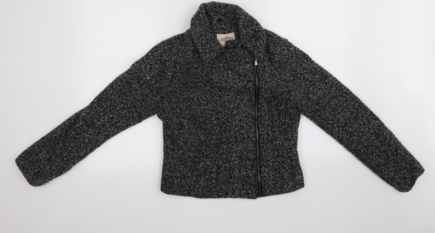 Womens UK Size S FOREVER 21 Grey Overcoat