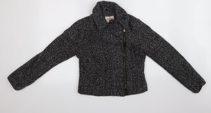 Womens UK Size S FOREVER 21 Grey Overcoat