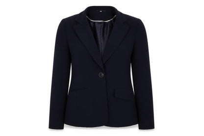 Womens UK Size 10 Style By Ewm Regular Blue Blazer