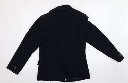 Womens UK Size 10 Style By Ewm Regular Blue Blazer
