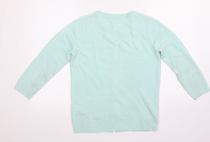 Preworn Womens Green   Cardigan Jumper Size 10