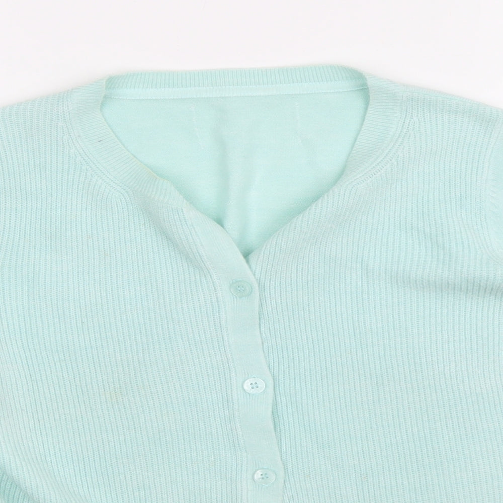 Preworn Womens Green   Cardigan Jumper Size 10
