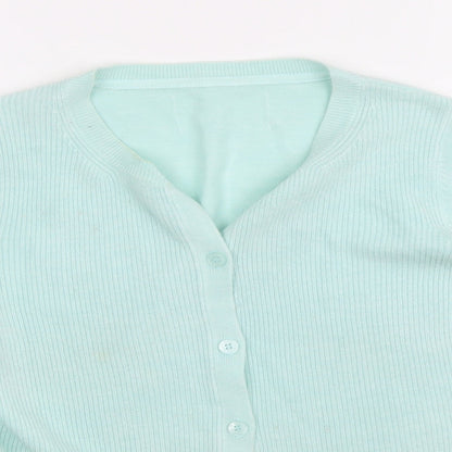 Preworn Womens Green   Cardigan Jumper Size 10